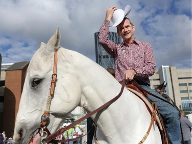 The 2013 Calgary Stampede Parade Marshal was Canadian astronaut Chris Hadfield.
