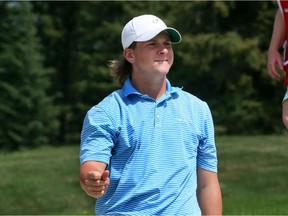 American Conner Hayden keeps his eye on the ball during the final round of the Glencoe Invitational on Saturday at the Glencoe Golf and Country Club.