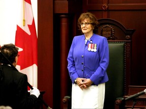 Lois Mitchell is sworn in as lieutenant-governor of Alberta.