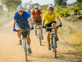 Mo Morrison, left, Patrick Morrison and Daniel Morrison will take part in the gruelling Tour Divide bike race.