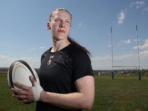 Calgary's Maria Samson plays second row on the Team Canada women's rugby team which will go against New Zealand on Saturday in their opening game of the Super Series.