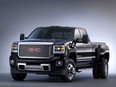 A truck like the 2015 GMC Sierra Denali 3500 HD crew cab with dual rear wheels has all the bells and whistles.