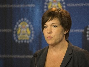 Calgary police Staff Sgt. Kristie Verheul, pictured during a press conference in June 2015.