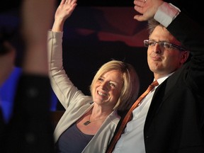 Premier Rachel Notley and her husband Lou Arab.