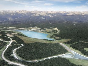 The proposed McLean Creek dry dam on the Elbow River.
