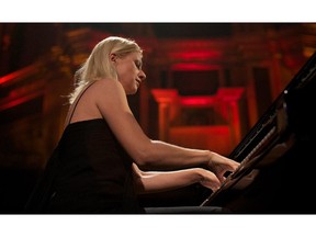 Valentina Lisitsa performs live on stage at the Royal Albert Hall in London on June 19, 2012. Lisitsa performed June 5 with the Calgary Philharmonic.
