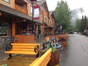 A woonerf, a Dutch word for shared street, in Banff — where it's been modified to be called a Woonerff.