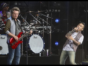 Journey plays the Calgary Stampede Roundup at Fort Calgary in Calgary on Wednesday, July 8, 2015.