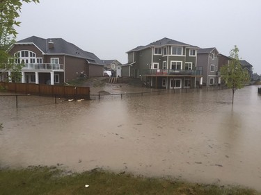 Randy Bec shared this dramatic image from Chestermere this morning.