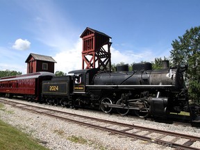 An old solarium car has been renovated to period standards and put in use on the track at Heritage Park as chefs put out fabulous food for patrons, on July 14, 2015.