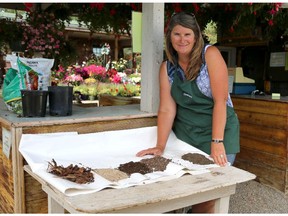 Katrina Diebel, owner of Vale's Greenhouse offers some advice on garden soil types on July 13, 2015.