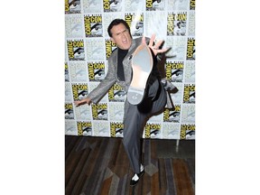 IMAGE DISTRIBUTED FOR STARZ - Bruce Campbell, from the STARZ original series "Ash vs Evil Dead", poses for a photo at San Diego Comic-Con on Saturday, July 11, 2015 in San Diego.