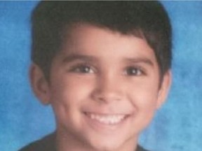 Caleb Vinnai was seven years old.