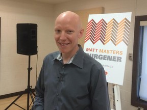 Calgary musician Matt Masters Burgener announced Wednesday (July 22, 2015) he will seek the federal NDP nomination in Calgary Heritage to take on Prime Minister Stephen Harper.