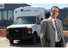 HandiBus general manager and CEO Patrick Pelligrino in the bus yard on June 25, 2015.