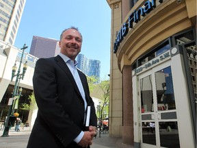 Colleen De Neve, Calgary Herald CALGARY, AB --MAY 18, 2012 -- ATB Executive Vice President of Business and Agriculture Wellington Holbrook was photographed downtown Calgary on May 18, 2012. He spoke on a survey which indicates Calgary businesses are optimistic about the economy. (Colleen De Neve/Calgary Herald) (For Business story by Mario Toneguzzi) 00038327A