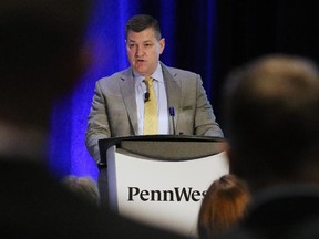 Penn West CEO Dave Roberts speaks during the Penn West Petroleum annual general meeting last year.