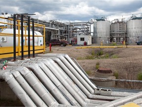 The inorganic chemical waste treatment plant at the Swan Hills Waste Treatment Plant in Swan Hills, Alta. (Ryan Jackson / Edmonton Journal)