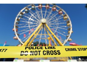 A large section of the Calgary Stampede midway was closed as police investigated a stabbing that took place about 12:15 a.m. on Thursday, July 9, 2015.
