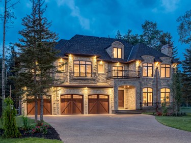 302 Hawk's Nest Hollow in Priddis, Alberta, is one of two homes by Homes by Bellia being auctioned July 23, 2015, by Concierge Auctions. Courtesy, Concierge Auctions.