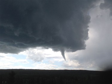 A funnel cloud spotted from Discovery Ridge.