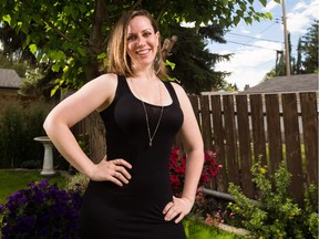 Kathleen Morrison, a soprano opera singer who has worked for the past three years in Berlin, poses in her home in Calgary on Monday, July 20, 2015.