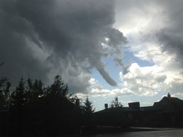 A photo taken by Ray Foot from his garage in Elbow Valley.