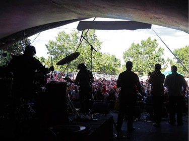 Black Joe Lewis electrifies the National at the Folk Festival in Calgary, on July 24, 2015.