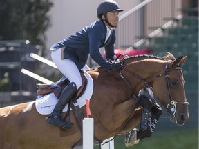 Kent Farrington rides Gazelle during the Spruce Meadows 'North American' Atco Energy Solutions Cup in Calgary, on July 1, 2015.