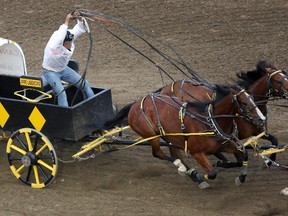 Chuckwagon driver Jamie Laboucane is competing in his fifth Calgary Stampede Rangeland Derby.