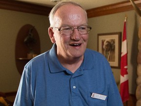 Paul Allred, winner of the Stampede Lotteries Dream Home, at the Calgary Stampede Headquarters in Calgary on Tuesday, July 21, 2015.