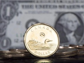 The Loonie, is displayed next to the US dollar.