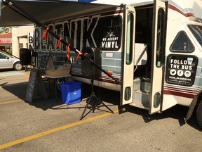 The Beatnik Bus at London Drugs Heritage Drive in Calgary