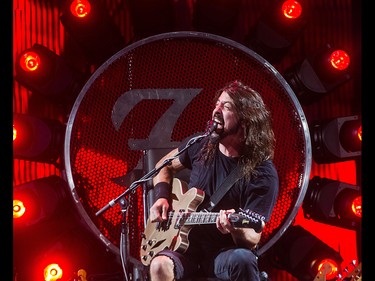 Foo Fighters play a sold out show the Scotiabank Saddledome in Calgary on Thursday, Aug. 13, 2015.