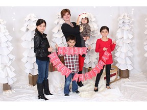 Alison Azer posted this photo of her and her children on her fundraising website.