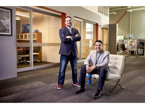 Ambyint chief technical officer Ryan Benoit, left, and the startup's founder and CEO, Nav Dhunay.