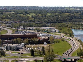 The proposed site of the CalgaryNEXT development, as seen from Westmount Place.