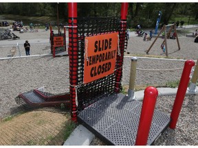 Slides at the St. Patricks's Island remain closed as it was alleged that some users received burns after using it during hot and sunny conditions.