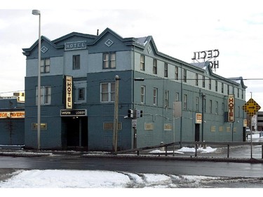 The Cecil Hotel in downtown Calgary. DATE PUBLISHED: FEBRUARY 11, 2003