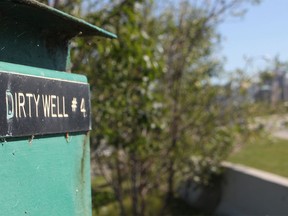 FILE PHOTO: A creosote monitoring station along Pumphouse Road in the West Village area, as seen Wednesday, August 19, 2015.