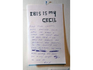 Personal reflections about the Cecil Hotel on display at the Ledge Gallery in the Epcor Centre on Monday May 17, 2010