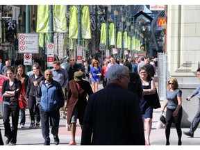Stephen Avenue is in the heart of downtown Calgary where many of the companies in the oilpatch are located.