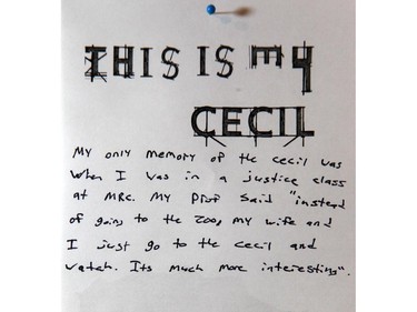 Personal reflections about the Cecil Hotel on display at the Ledge Gallery in the Epcor Centre on Monday May 17, 2010
