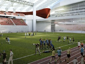 The fieldhouse stadium proposed as part of the CalgaryNEXT project.