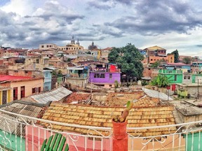 Santiago de Cuba, view over the rooftops.