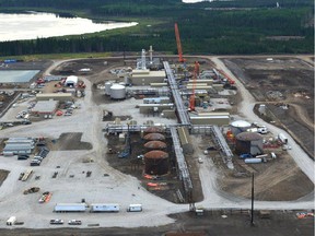 Construction continues last year on Sunshine Oilsands' West Ells project.