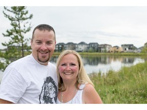 John and Dawn Jenkins in Chestermere.