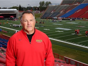 University of Calgary Dinos football head coach Wayne Harris Jr. aims to have his charges ready to do much more winning at McMahon Stadium this season.