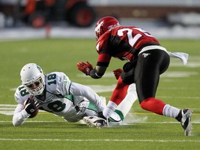 The Riders are down, at 0-7 to start the season, and the Stamps have no intention of letting them get back up again when the teams clash Saturday in Regina.