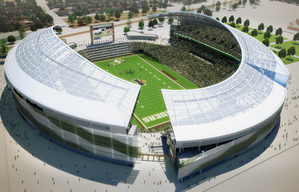 Regina's new football stadium, New Mosaic Stadium. Courtesy, reginarevitalzation.ca